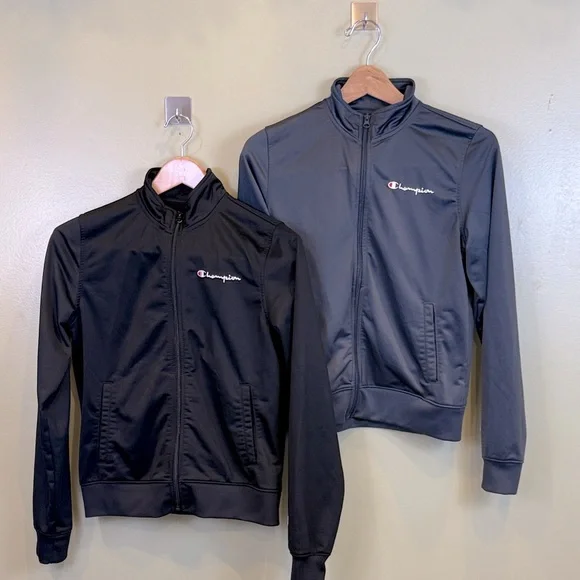 Champion Black and Gray Zip-Up Jacket bundle - Picture 1 of 5